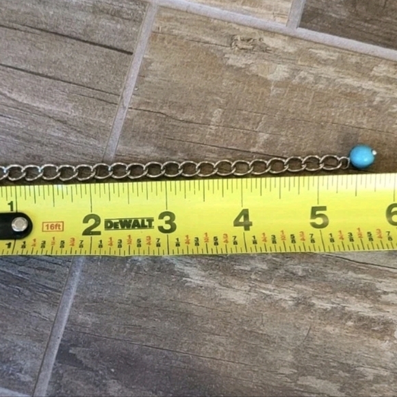 Double Strand Distressed Rainbow Butterfly Stone Beaded Necklace w/ Extender - Picture 10 of 12